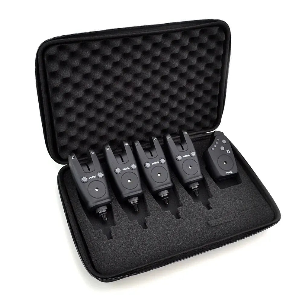 Hirisi Wireless Carp Fishing Alarm Set Waterproof, Fishing Bite Alarms Fishing Bite Indicator Fishing Accessories S5-EXPROTAS