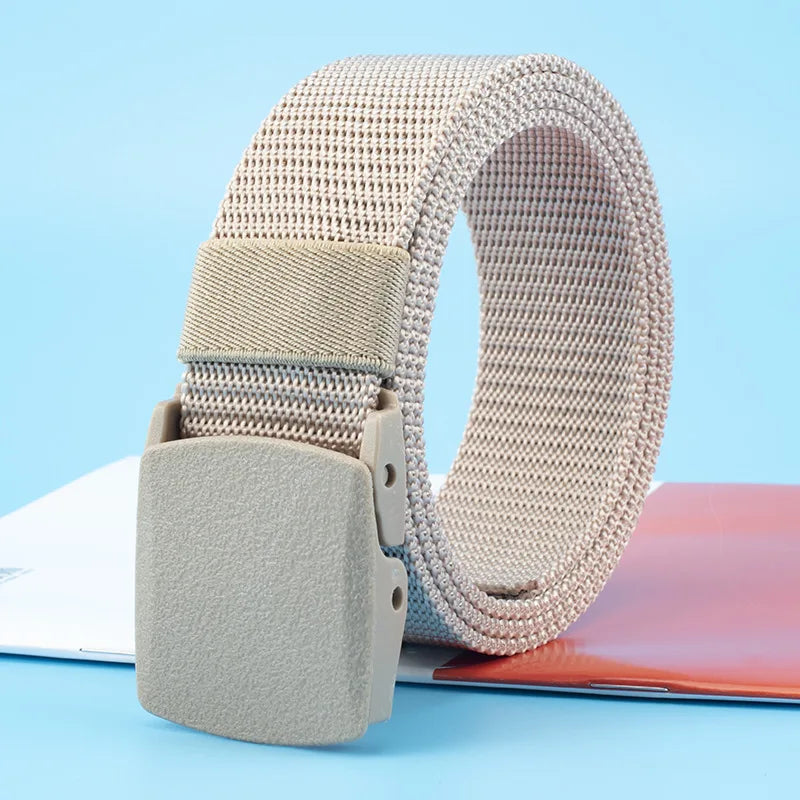 Nylon Adjustable Belt 120cm Tactical Outdoor Military Waist Plastic Buckle