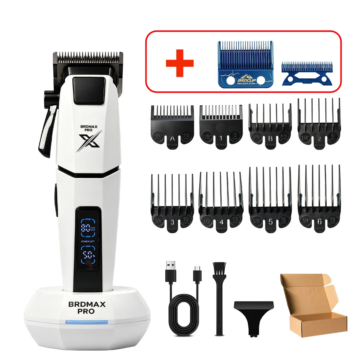 Hair Clipper Electric Trimmer for Men Barber Cutting Machine Cordless