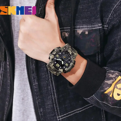 SKMEI 1637 Men’s Military Digital Watch Camo Waterproof Shockproof Sport