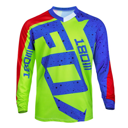 Long Sleeve Motocross Jersey Men Racing Shirt Quick Dry MTB 2024