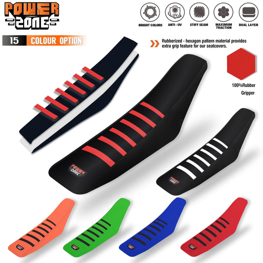 Waterproof Anti-Slip Ribbed Gripper Seat Cover by Powerzone for SXF EXC KXF CRF