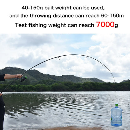 BIUTIFU Carp Fishing Rod 2 Tips 30T Carbon 3–4.2m Travel Casting Pole