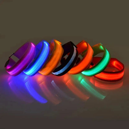Night Running Armband LED Light USB Rechargeable Safety for Cycling Runners