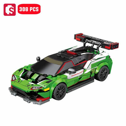 SEMBO BLOCK BK8 Sports Car Building Blocks City Supercar Racing Vehicle Model Toy Gift