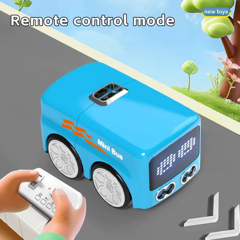 Magic RC Mini Bus Gesture Sensing Remote Control Cartoon Car Follow Toy