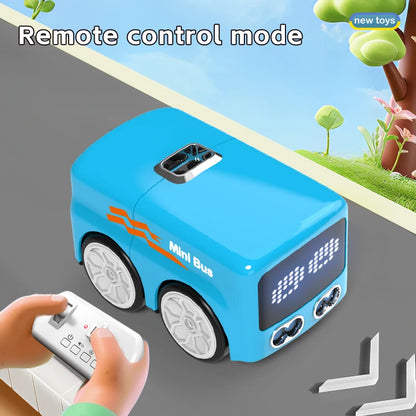 Magic RC Mini Bus Gesture Sensing Remote Control Cartoon Car Follow Toy