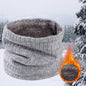 Winter Knitted Scarf Women Neck Warm Cashmere Snood Soft Wool Wrap