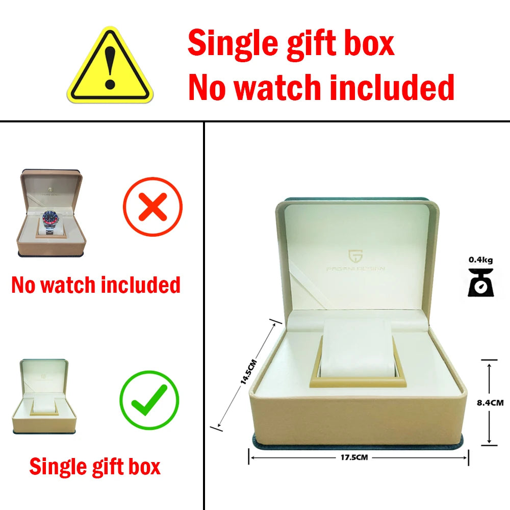 PAGANI Design PD-1662 Men’s Automatic Watch Stainless Steel Ceramic Bezel Waterproof