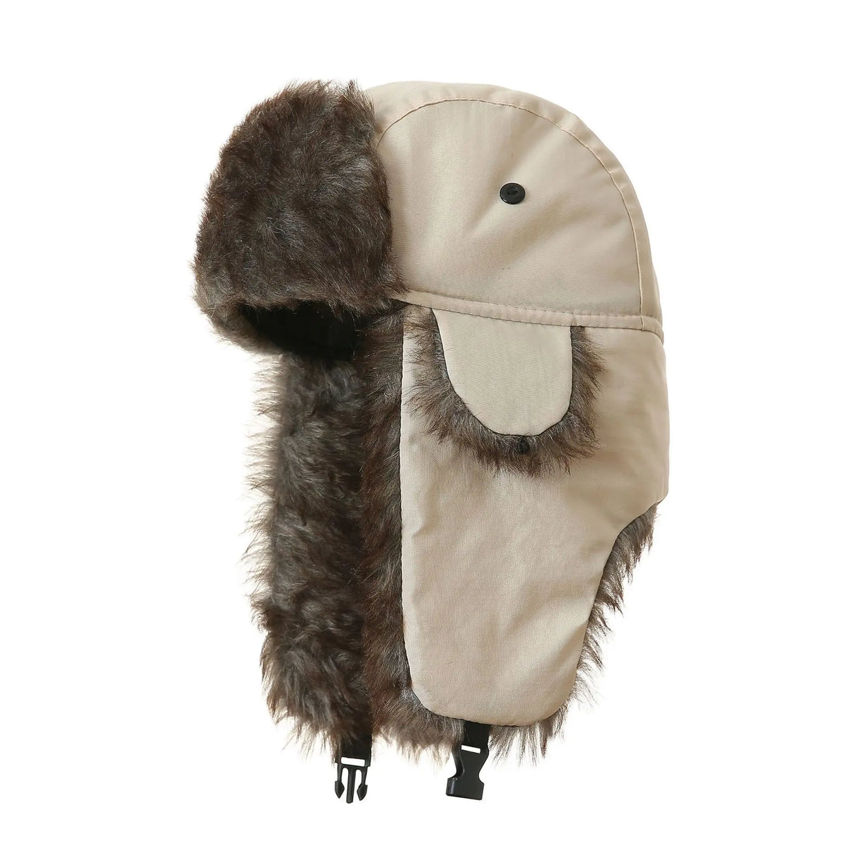 Winter Ushanka Trapper Hat Mens Russian Ear Flap Fur Cap