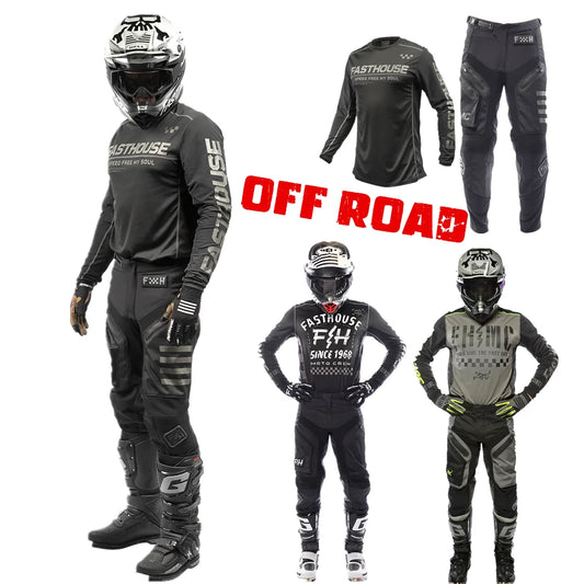 FXR Moto Jersey + Pants Set | 2023 MX Racing Suit for Dirt Bike Off-Road Gear
