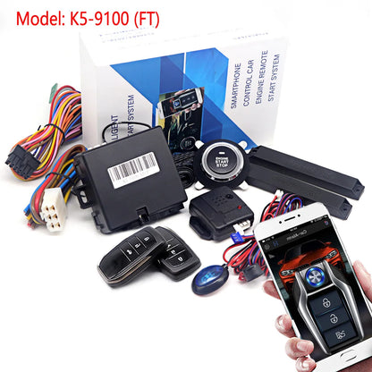 Universal Car Alarm Auto Start Stop System Remote Control Engine Ignition Autostart Kit Keyless Push Start System Car Accessorie-EXPROTAS