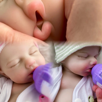 33CM Open Mouth Loulou Full Body Silicone Reborn Doll, Painted Newborn Baby Gift