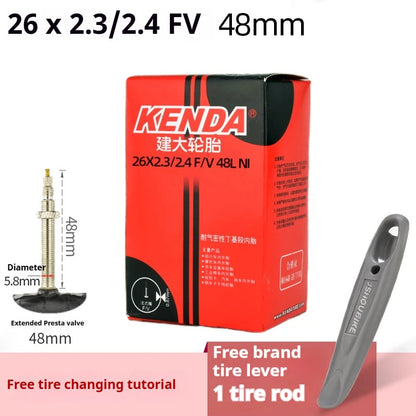 Inner Tube KENDA 26 Inch MTB  Butyl Rubber AV FV 32/36/48mm 1.25-2.4 Tyres