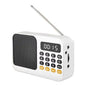 Music Rechargeable Speaker FM Radio Portable Digital Flashlight Player