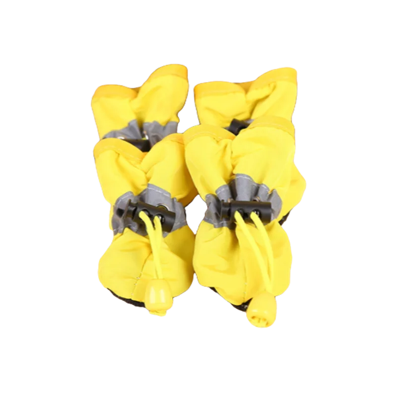 4Pcs Waterproof Pet Dog Shoes Anti-Slip Rain Boots for Small Dogs