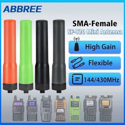 SMA-Female Antenna for Baofeng UV-32 UV-K5 Dual Band VHF UHF Radio