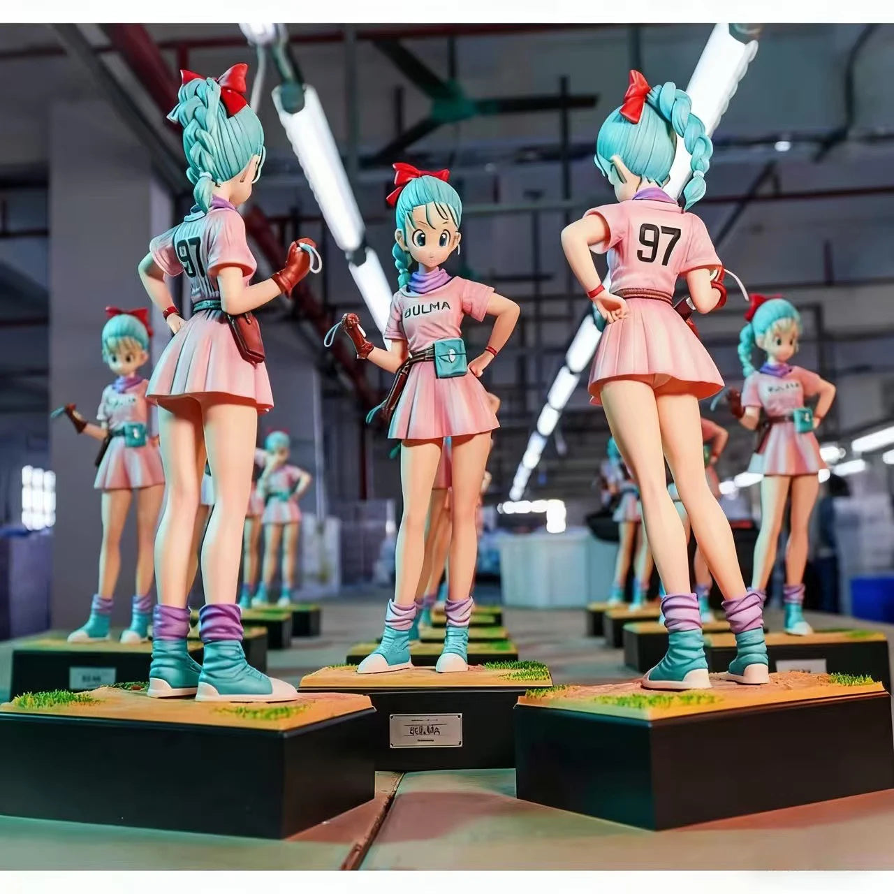 Dragon Ball Bulma Figure PVC Anime Model Statue 26cm Collectible Toy
