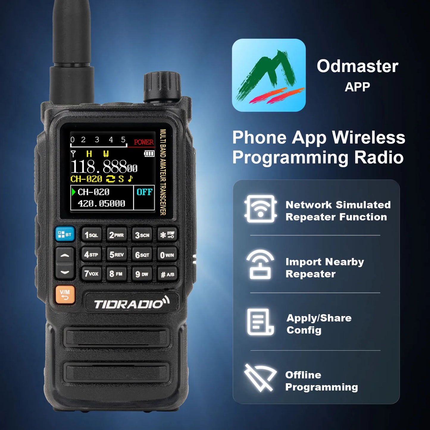 H3 Plus Walkie Talkie Bluetooth Intercom 2500mAh 3-5km Range Mobile App