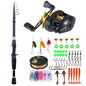 1.8-2.4m Telescopic Rod Reel Set Sougayilang 7.2:1 Freshwater Fishing Kit