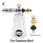 Pressure Washer Foam Lance | Snow Cannon Nozzle for Karcher AR Bosch Bort Jet