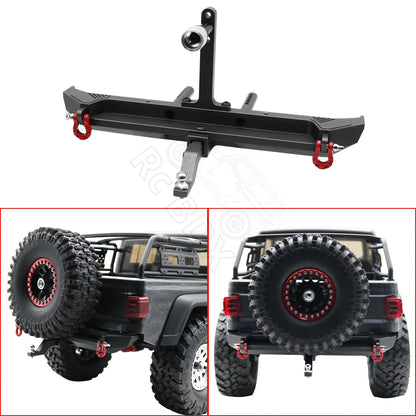 1/10 RC Crawler Metal Front & Rear Bumper Set w/ LED for Axial SCX10 III - EXPROTAS