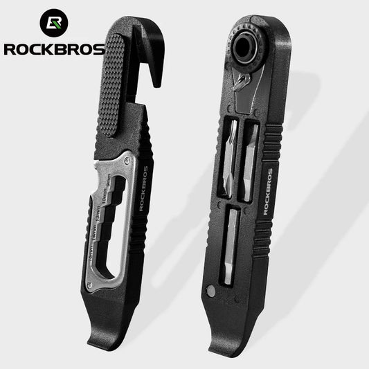 ROCKBROS Bike Wrench Set Tire Levers Ratchet Kit Portable Repair Tools
