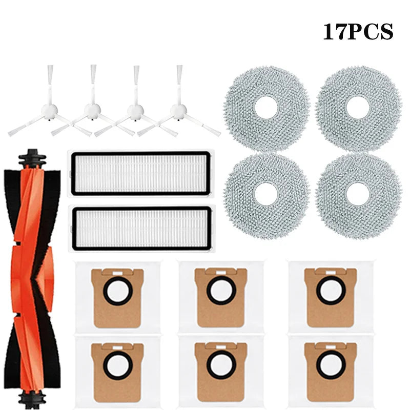 For Xiaomi Robot Vacuum X20 + / X20 Plus Parts Accessories Main Side Brush Hepa Filter Mop Cloth Dust Bag Replacement