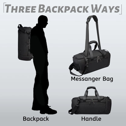 BANGE Waterproof Travel Bags 21 Inch Duffel for Men with Shoe Compartment