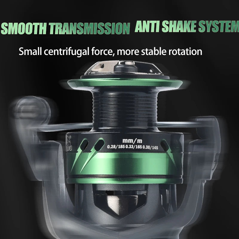 Spinning Fishing Reel Lizard NGK CNC Handle Stainless Bearings Deep Shallow Spool