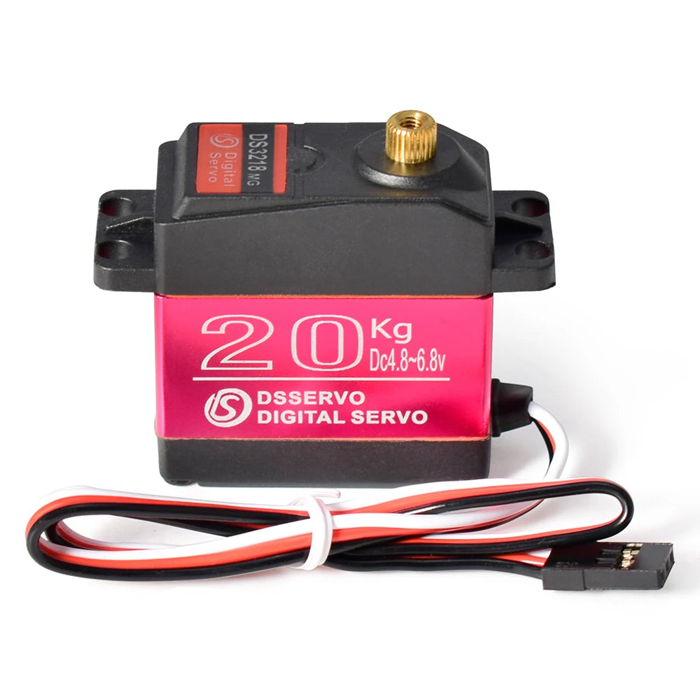 DS3218 Waterproof 20kg Metal Gear Digital Servo 0.14s for 1/8-1/12 RC Cars Crawlers