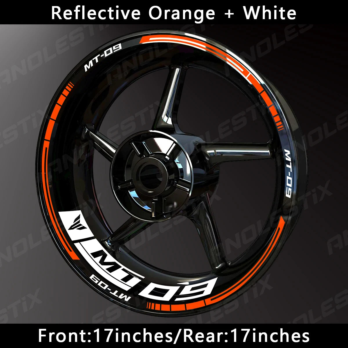Reflective Motorcycle Wheel Sticker Hub Decal Rim Stripe Tape for YAMAHA MT-09