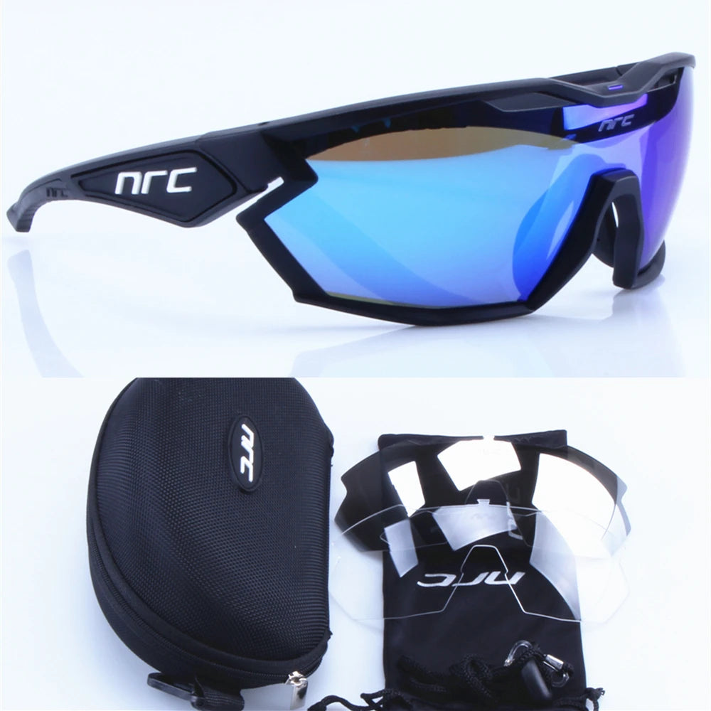 NRC X2 Pride 3 Lens Cycling Glasses MTB Road Bike Sports Sunglasses Men Women