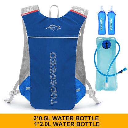 Outdoor Trail Running 5L Ultralight Backpack Hydration Jogging Vest Men Breathable Marathon Bicycle Bag Water Bottle 500ML-EXPROTAS