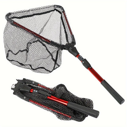 1pc Fishing Net Telescopic Retractable Pole Comfortable Sturdy Lightweight