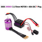 1/10 RC Car Brushless Motor 60A ESC 3650 3660 for Drift Racing Off-Road