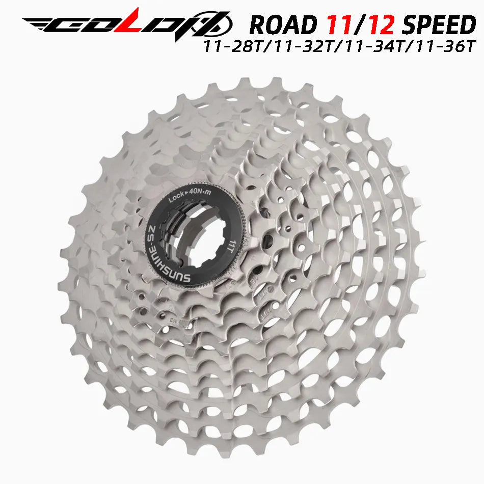 GOLDIX Road Bike Cassette | 11/12 Speed CNC 11–52T Flywheel for SHIMANO HG