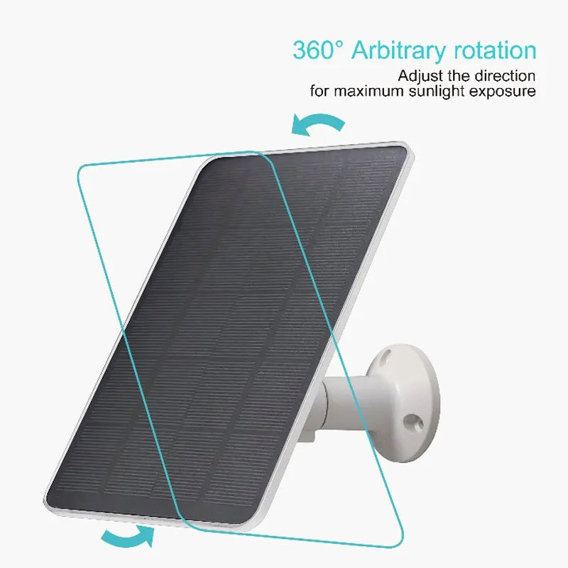 10W Solar Panel for Security Camera Type-C Outdoor Charger 5V