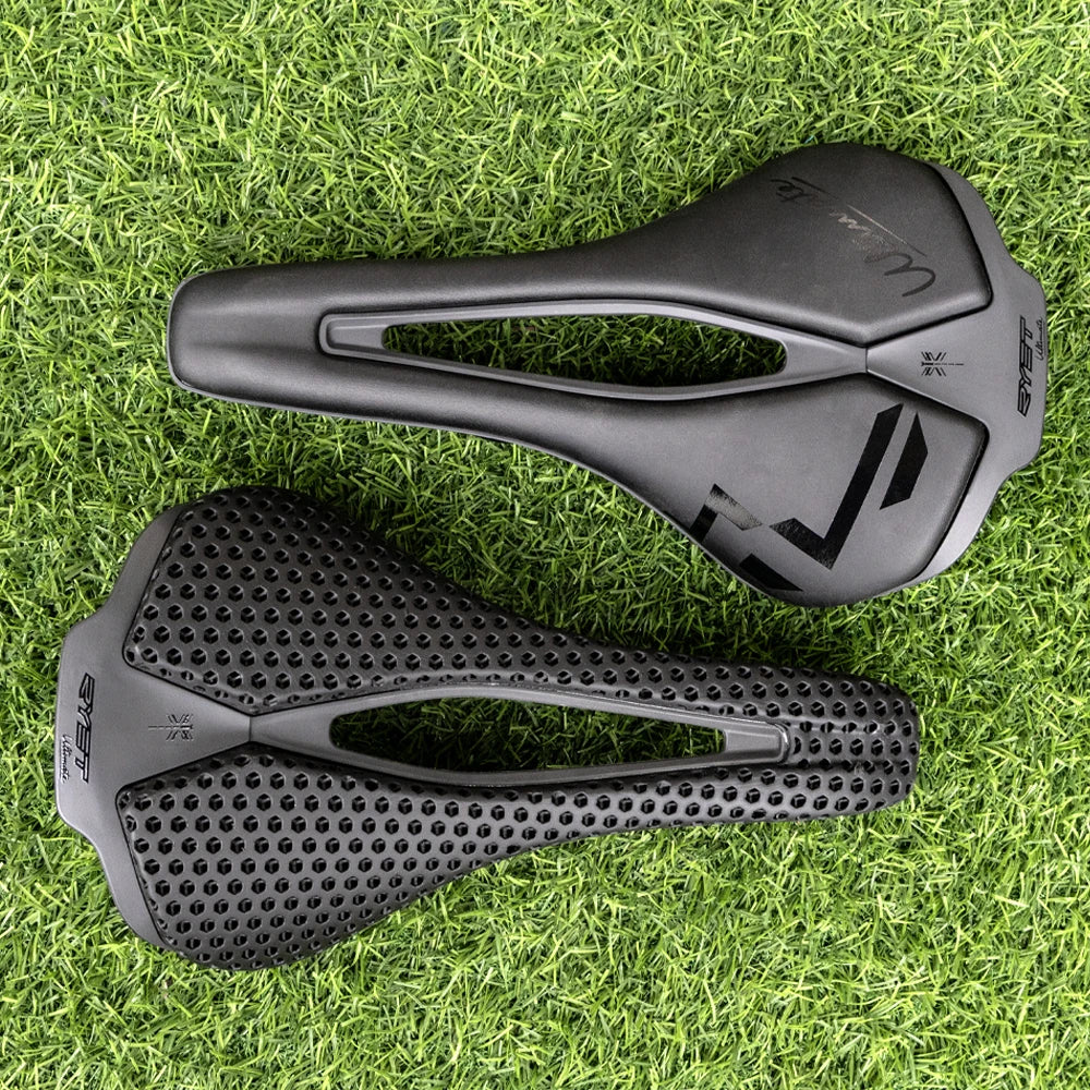 RYET Carbon Fiber Bike Saddle | 250×140mm 120g 3D Printed Road/Gravel Seat
