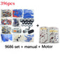 Motor Battery Box 9686 Building Block Model Compatible with Lego 396pcs