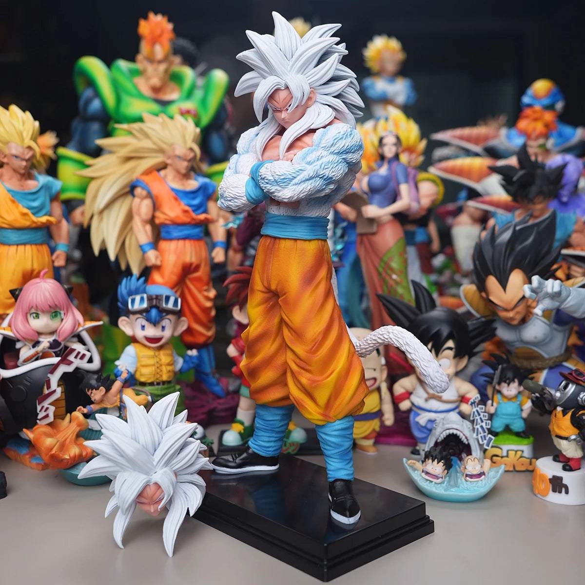 32cm Goku Action Figure PVC Statue Anime Model Dragon Ball Collectible Toy