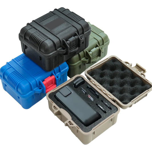 Plastic Anti-Shock Foam Box for Outdoor Storage of Fragile Items & Small Electronics