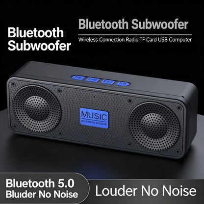 EXPROTAS Bluetooth Speaker Portable Subwoofer Wireless Outdoor FM Stereo
