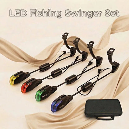 LED Light Fishing Alarm Bite Indicator Adjustable Volume Tone 240mm B2011