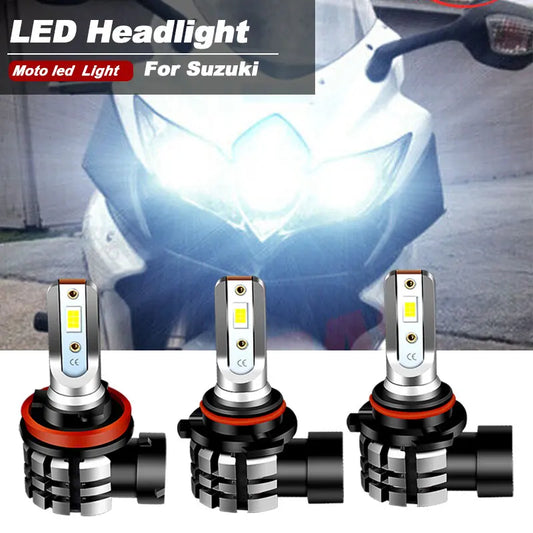 Motorcycle 9600LM LED Headlight High Low Beam Park Light Bulbs Kit 4PCS White 6000K  For 2008 2009 Suzuki GSXR 600 750-EXPROTAS