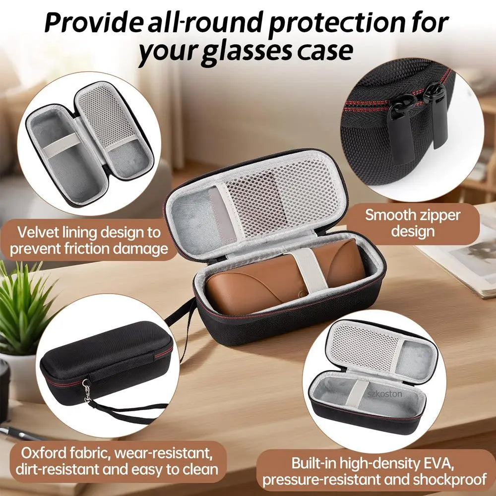 Rayban Glasses Case for Wayfarer/Skyler/Headliner Storage & Cleaning Cloth