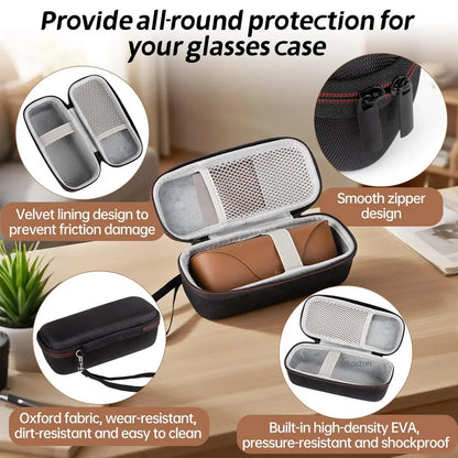 Rayban Glasses Case for Wayfarer/Skyler/Headliner Storage & Cleaning Cloth