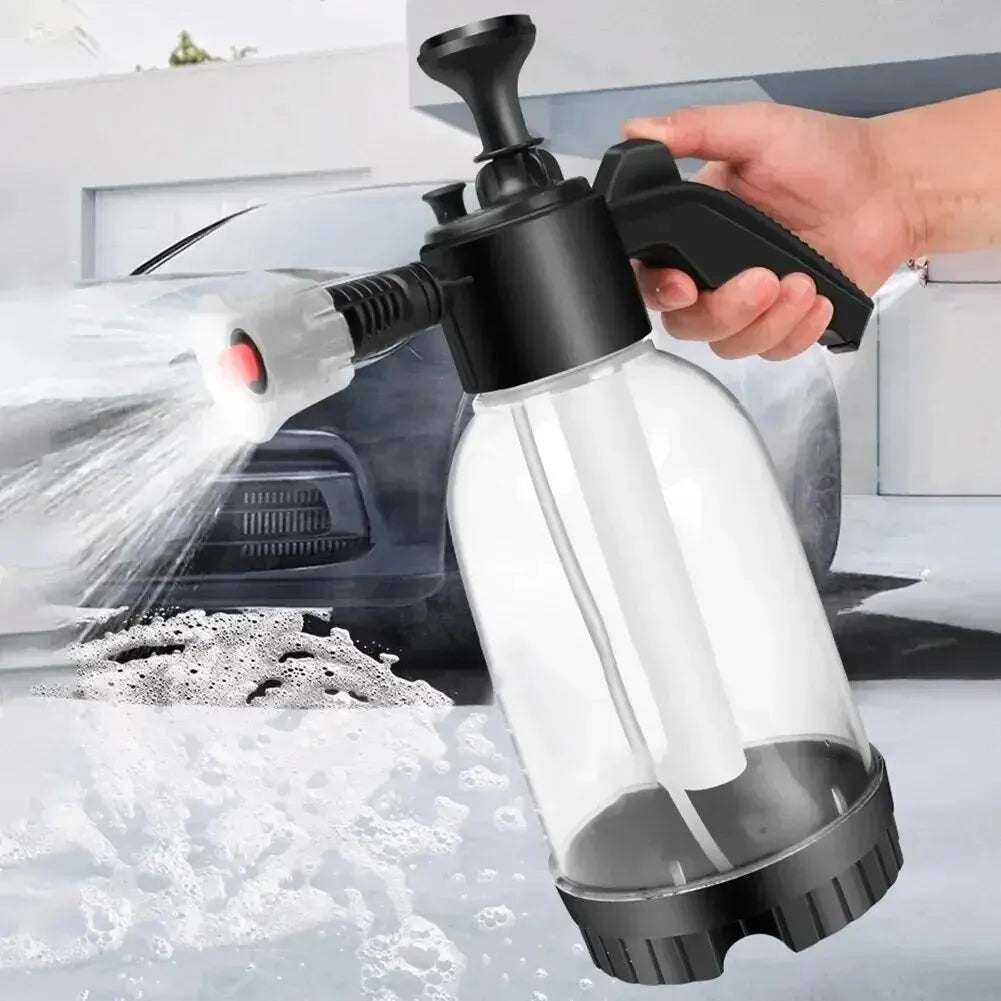 2L Foam Sprayer Car Wash Hand Pump Bottle Pressure Cleaning Tool