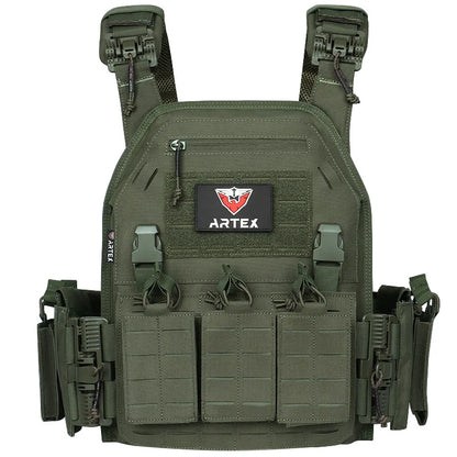 Ranger Green Carrier Vest Quick Release Molle Tactical Security Plate