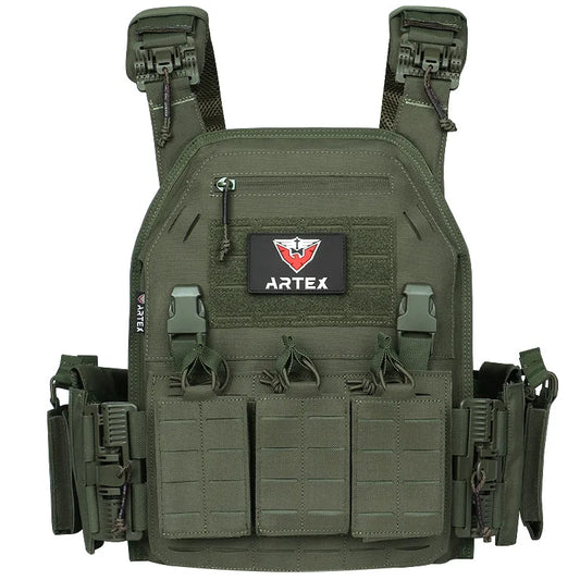 Ranger Green Carrier Vest Quick Release Molle Tactical Security Plate